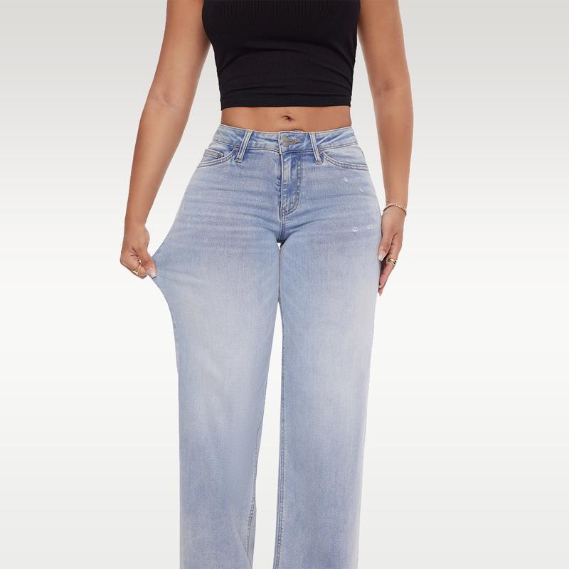 CurveEase™ Baggy Jeans