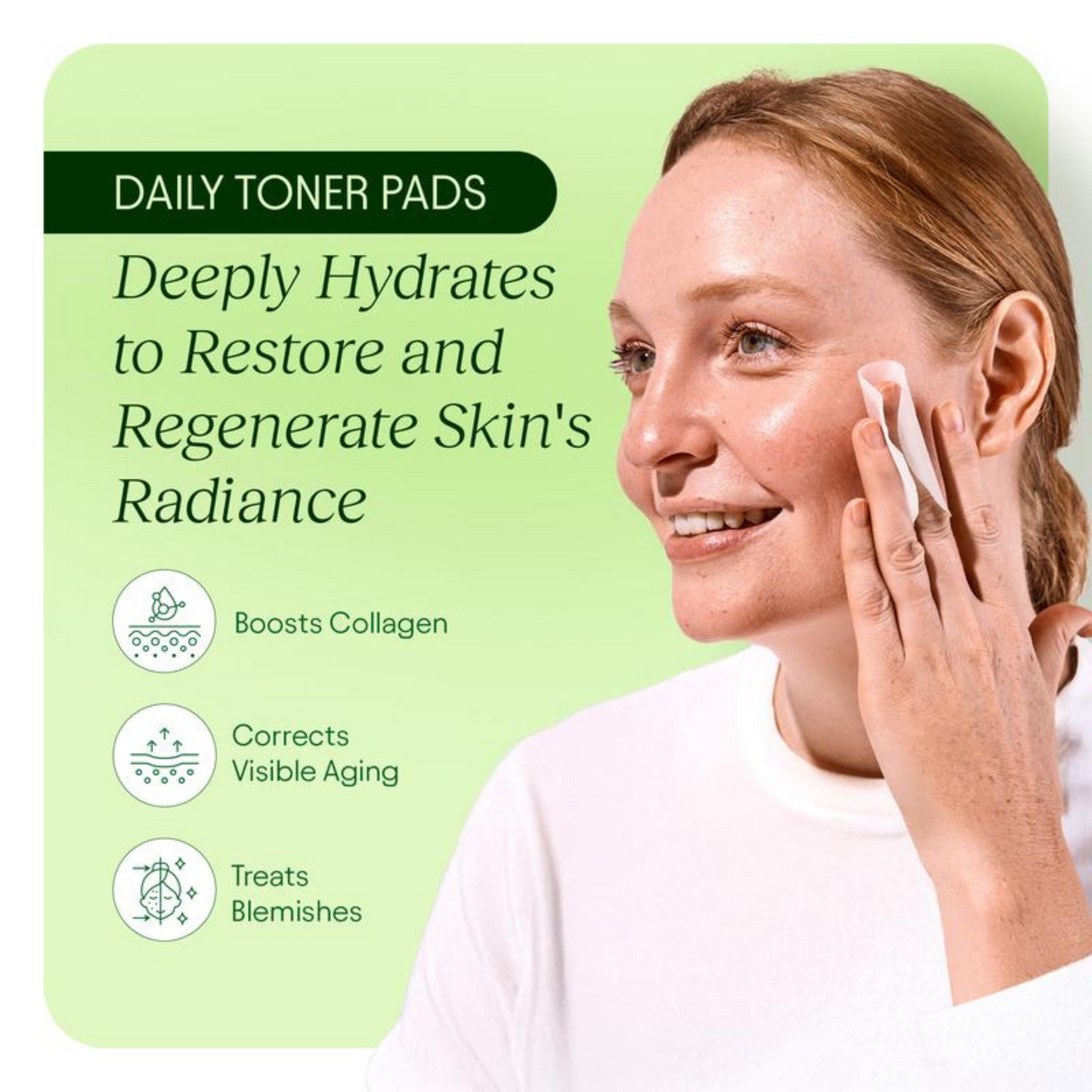 GlowRepair™ Toner Pads – Snail Mucin + Peptides
