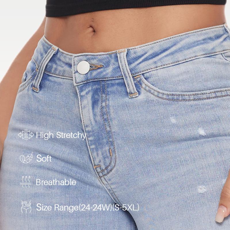 CurveEase™ Baggy Jeans