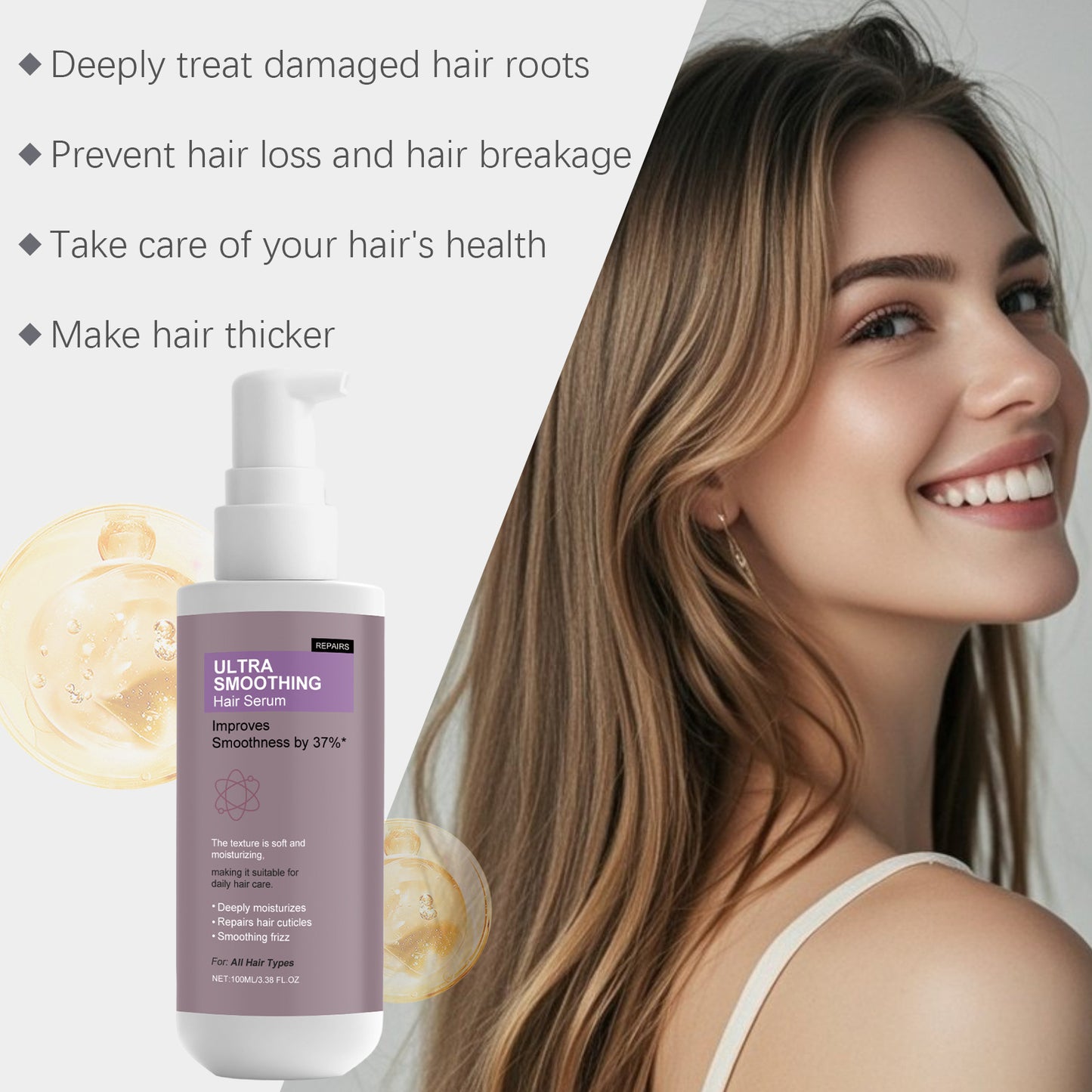 Glass-Hair Smoothing Serum by VIMVY™