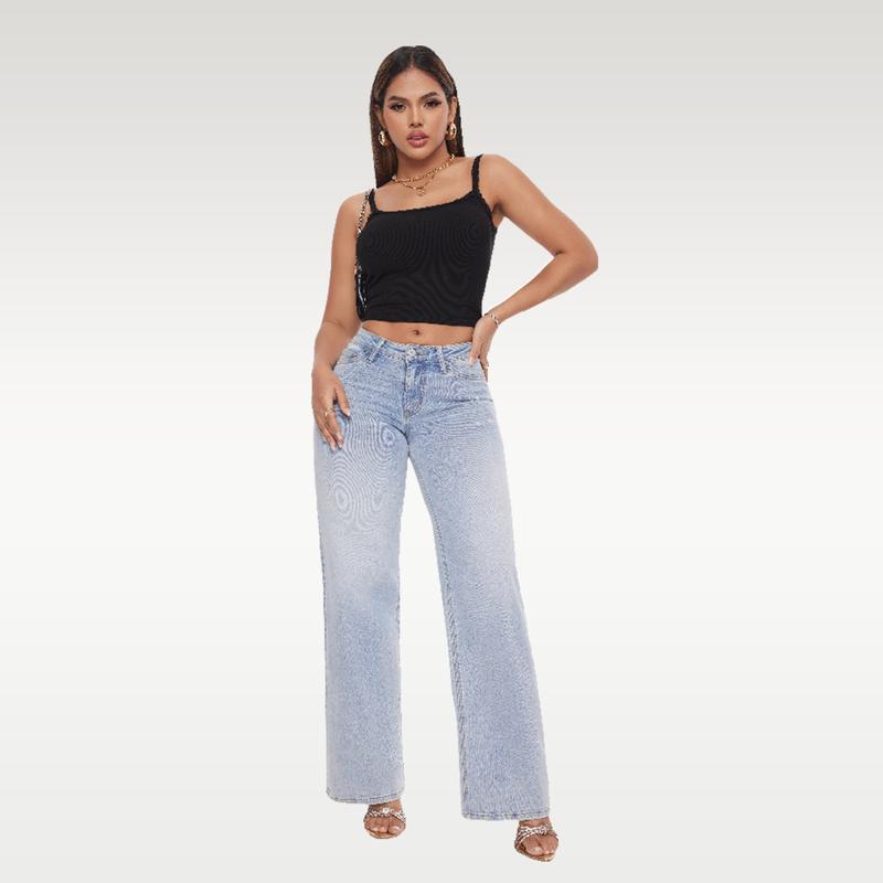 CurveEase™ Baggy Jeans