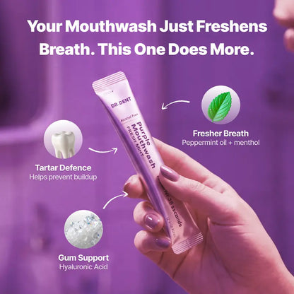 Purple Tone-Correcting Mouth Rinse, 20 On-the-Go Sachets