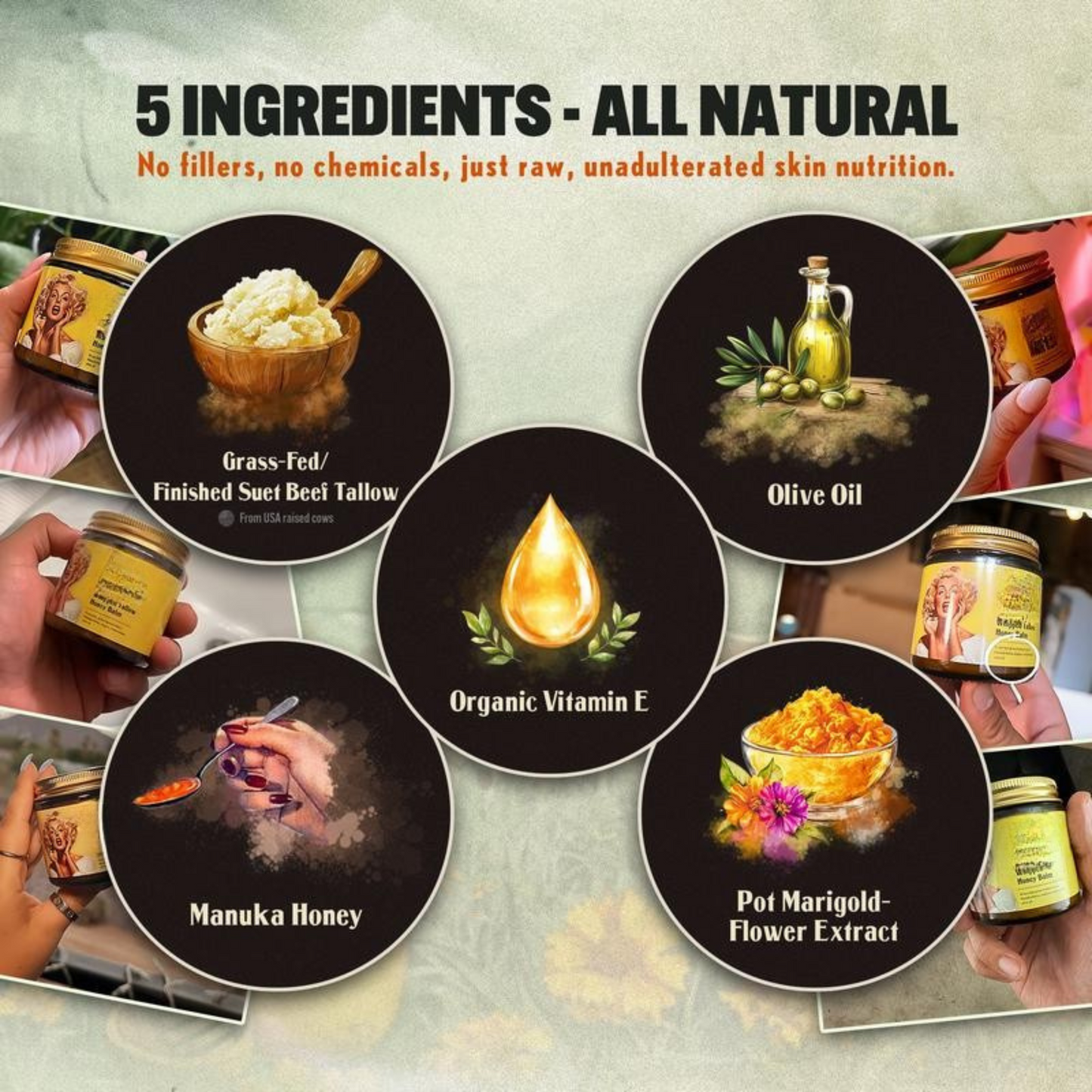 Sebo de res batido TallowGlow™ de VIMVY