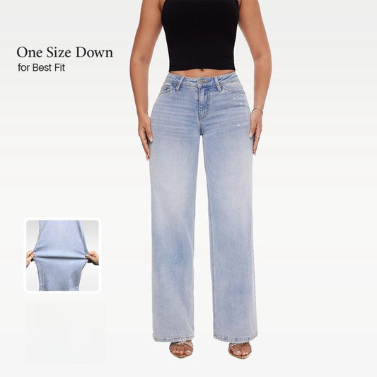 CurveEase™ Baggy Jeans