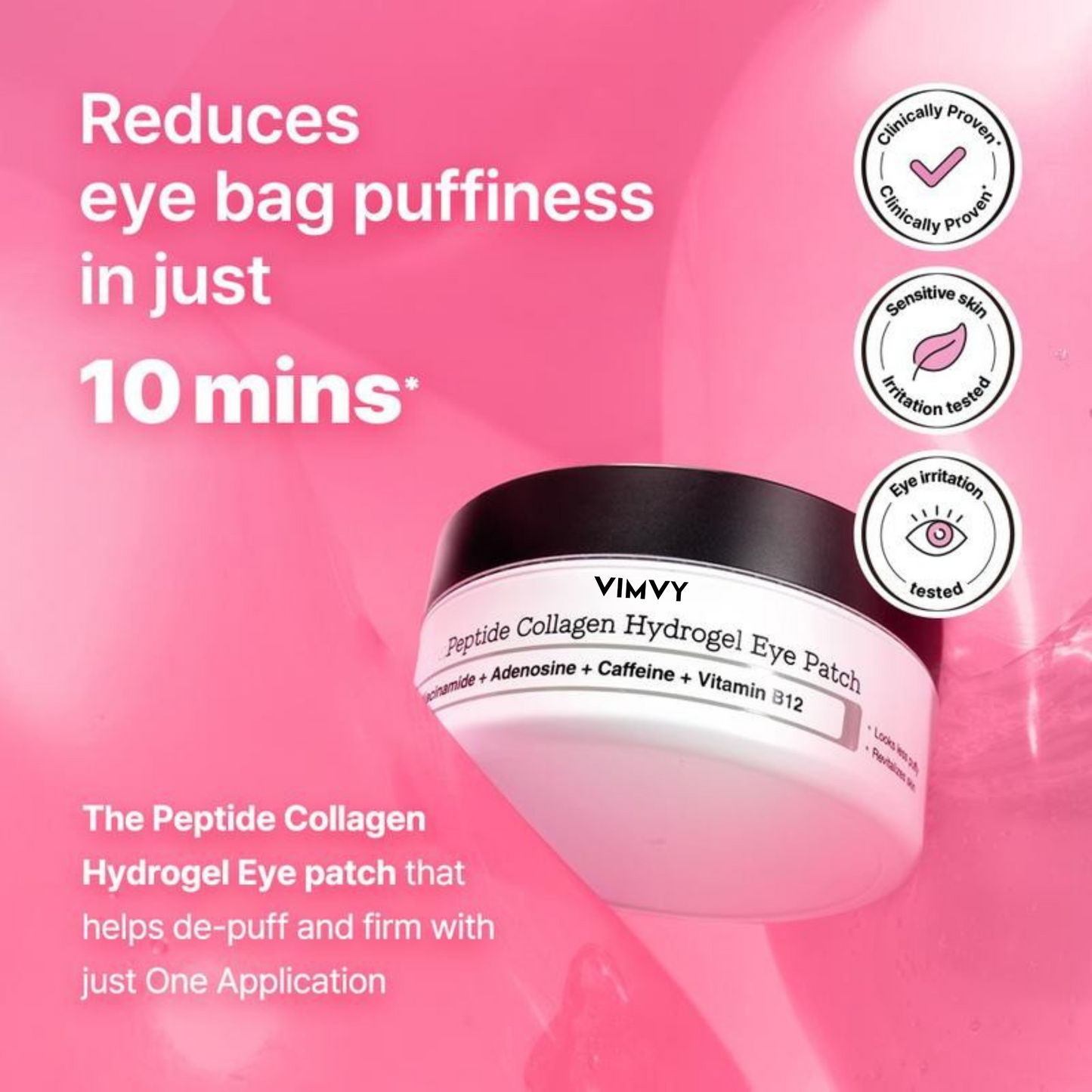 10-Minute Collagen Peptide Eye Patch by VIMVY™
