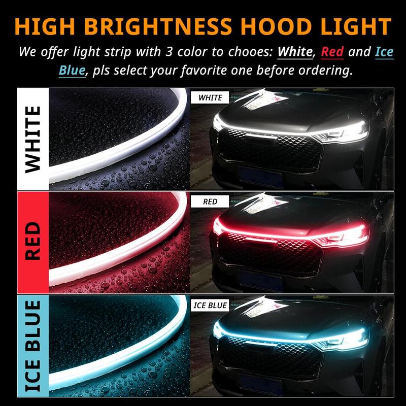 Dynamic Car Hood LED Light Strip