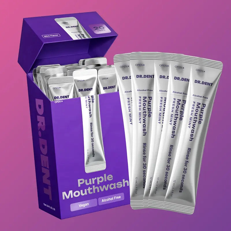 Purple Tone-Correcting Mouth Rinse, 20 On-the-Go Sachets