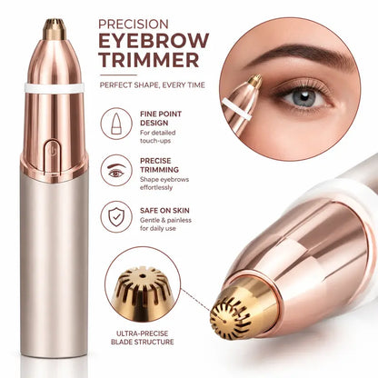 2-in-1 Brow Shaper & Face Fuzz Razor