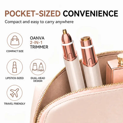 2-in-1 Brow Shaper & Face Fuzz Razor